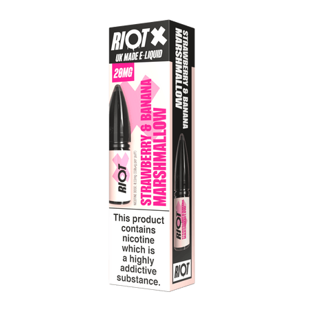 Nic Salts Strawberry & Banana Marshmallow / 5 mg Riot X Nic Salts