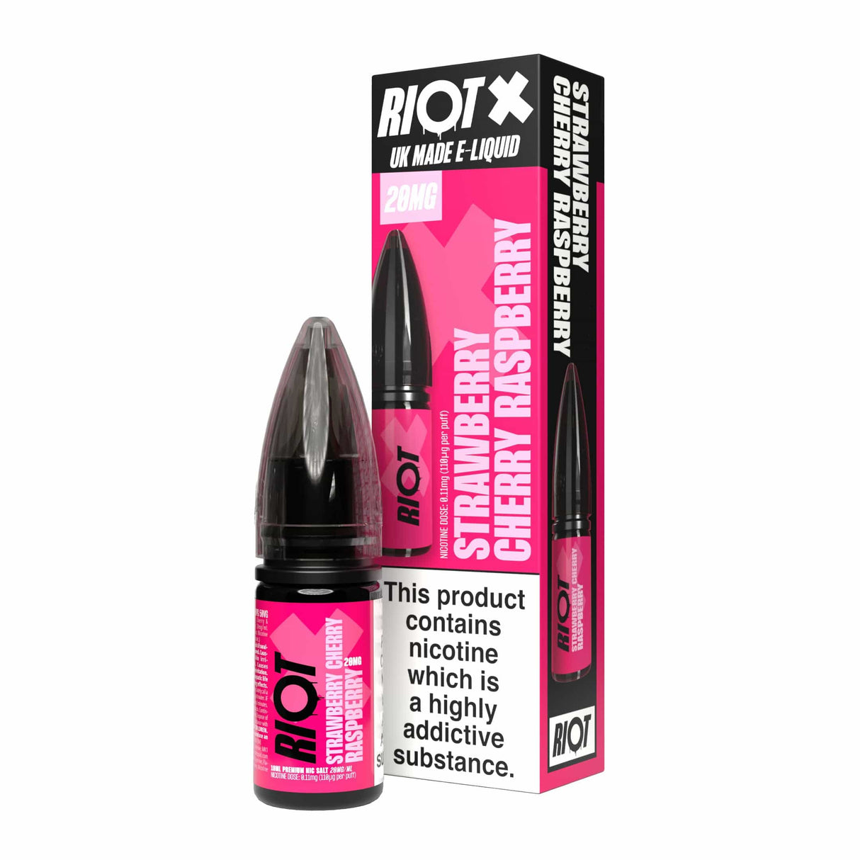 Nic Salts Strawberry Cherry Raspberry(COMING SOON) / 5 mg Riot X Nic Salts