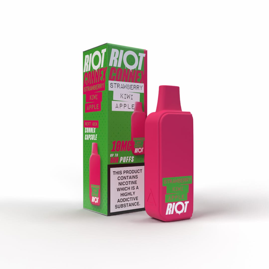 Pre-Filled Vape Devices Strawberry Kiwi Apple / 10mg Riot Connex Pre-Filled Capsules