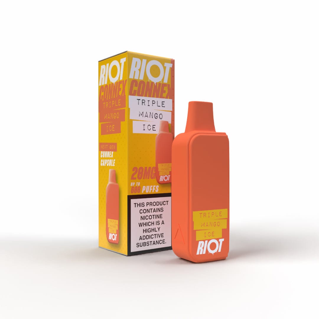 Pre-Filled Vape Devices Triple Mango Ice / 20mg Riot Connex Pre-Filled Capsules