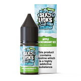 Nic Salts Apple Blackcurrant Ice / 10mg Six Licks Sub Zero Nic Salt E-Liquids