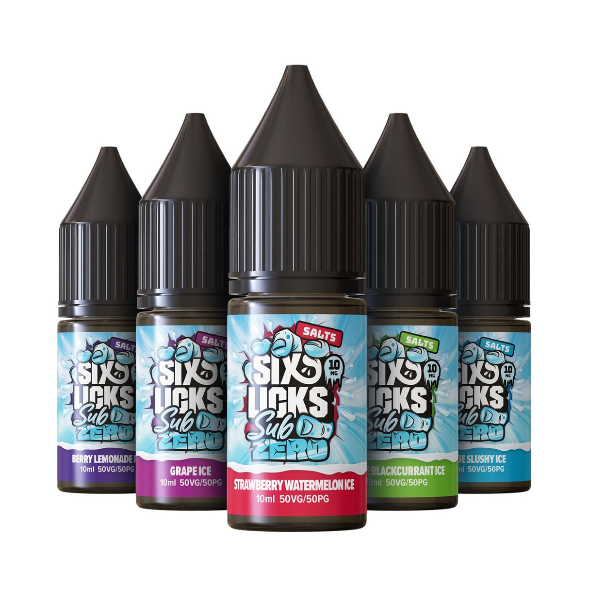 Nic Salts Six Licks Sub Zero Nic Salt E-Liquids