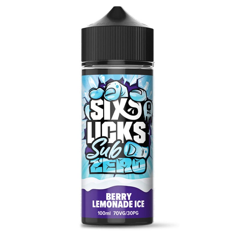 Shortfill Eliquids Berry Lemonade Ice Six Licks Sub Zero Shortfill E-Liquids