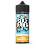 Shortfill Eliquids Mango Passionfruit Ice Six Licks Sub Zero Shortfill E-Liquids