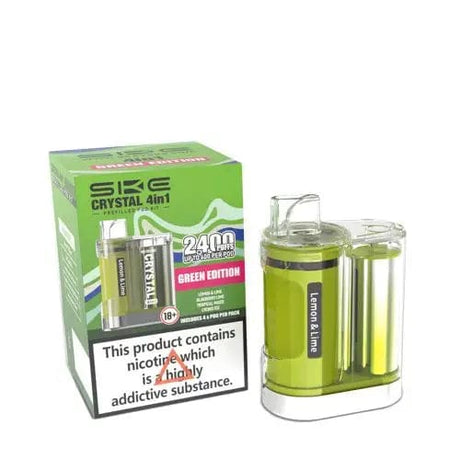 Pre-Filled Vape Devices Green Edition SKE Crystal 4 in 1 Pod Kit