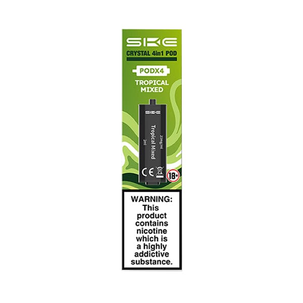 Pre-Filled Vape Devices Tropical Mixed SKE Crystal 4in1 Pre-Filled Vape Pods
