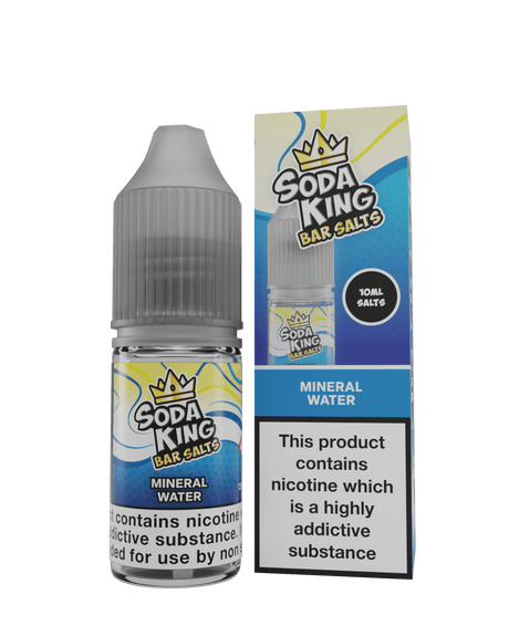 Mineral Water Nic Salts by Soda King Bar Salt 10ml E-liquid