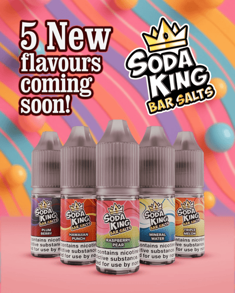 10ml Eliquids Soda King Bar Salt New Flavours