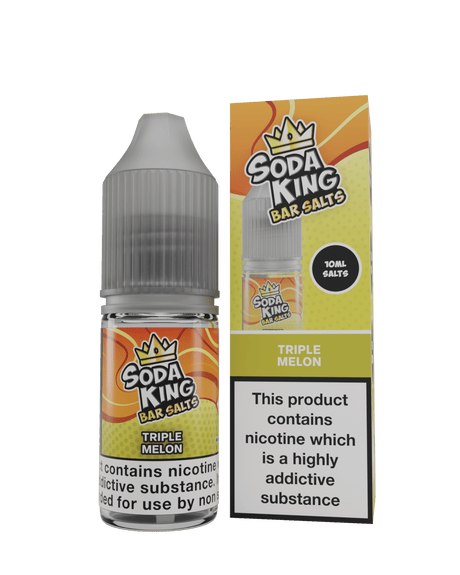 Triple Melon Nic Salts by Soda King Bar Salt 10ml E-liquid