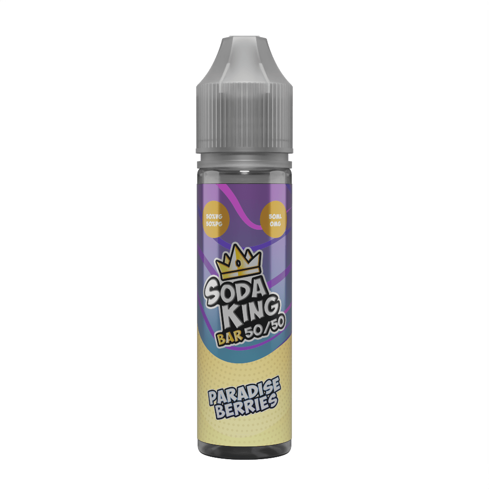 50/50 Shortfill Paradise Berries Soda King Bar 50/50 50ml