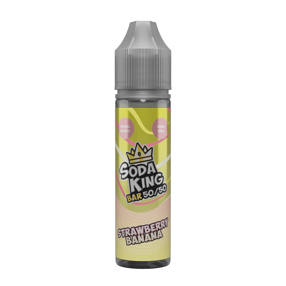 50/50 Shortfill Strawberry Banana Soda King Bar 50/50 50ml