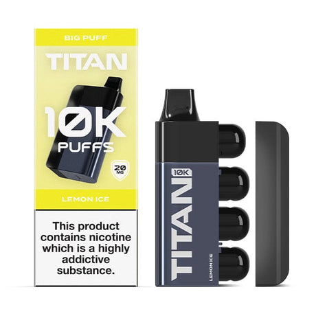 Disposable Vape Sticks Lemon Ice Titan 10K Rechargeable Disposable Vape