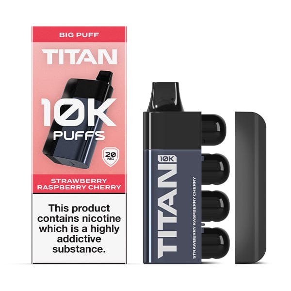 Disposable Vape Sticks Strawberry Raspberry Cherry Titan 10K Rechargeable Disposable Vape