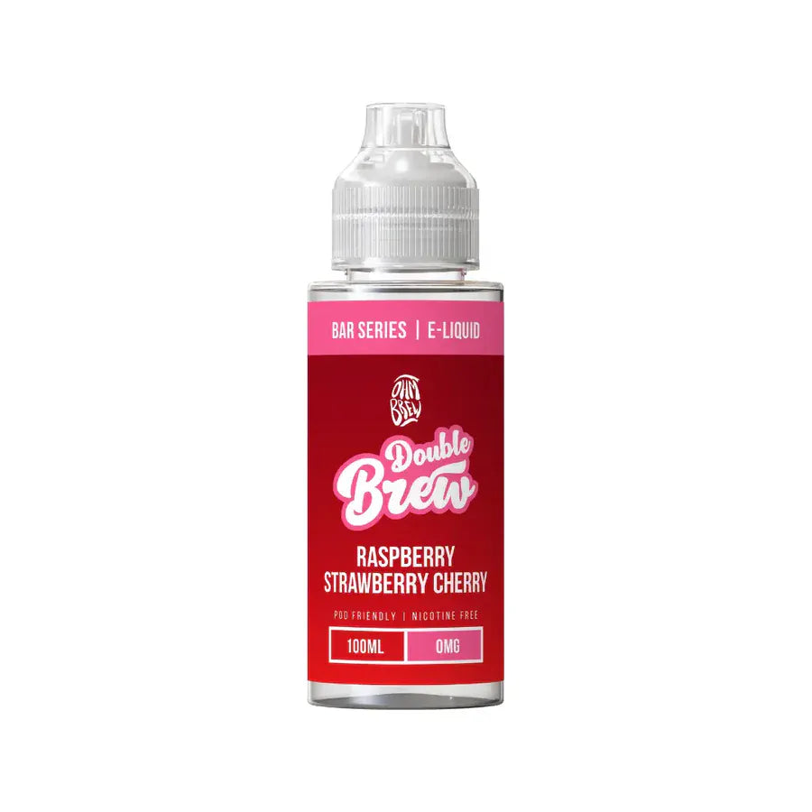 RASPBERRY STRAWBERRY CHERRY Ohm Brew Double Brew Bar Series 100ml Shortfill