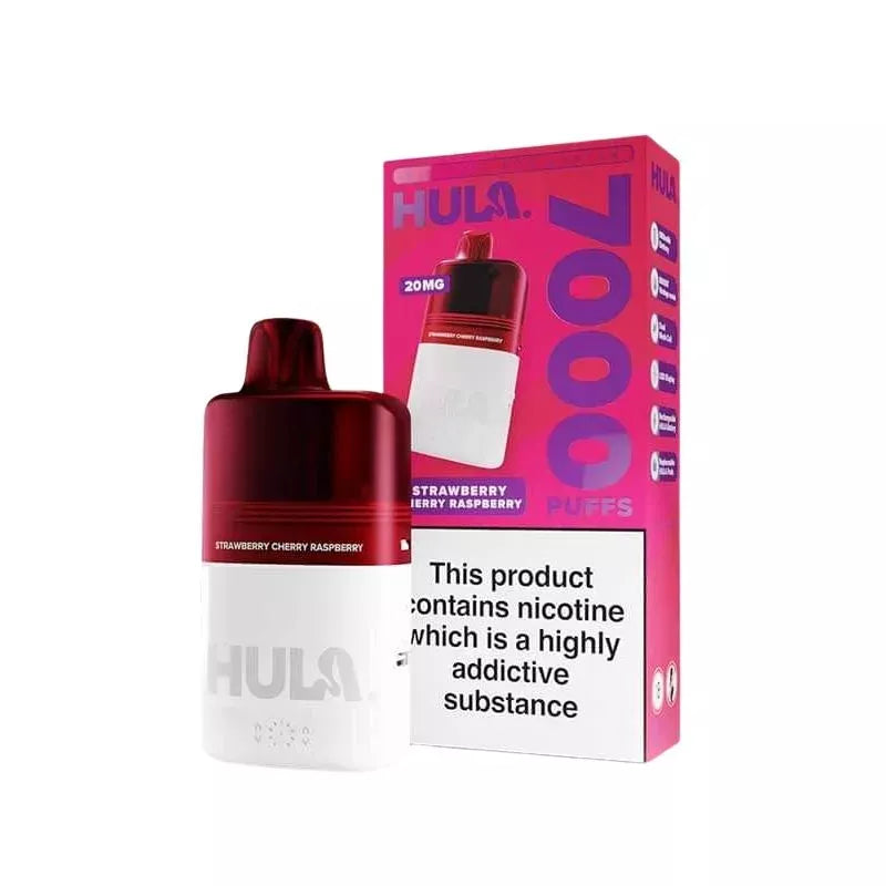 STRAWBERRY CHERRY RASPBERRY HULA 7000 Prefilled Pod Kit