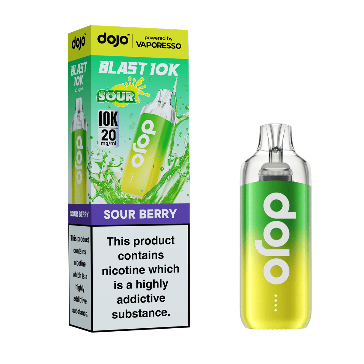 Disposable Vape Sticks Sour Berry (COMING SOON) Dojo Blast 10K Vape Kit