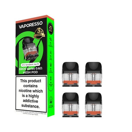 Empty Replacement Pods 0.6 Ohm Vaporesso XROS Corex 3.0 Replacement Pods