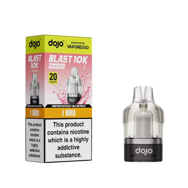 Prefilled Pods Fizzy Bruu Vaporesso Dojo Blast 10K Refill Packs