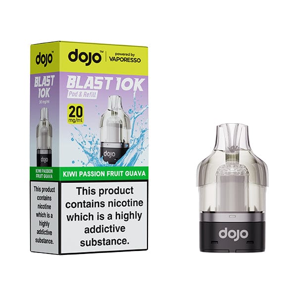 Replacement Pods Kiwi Passion Fruit Guava Dojo Blast 10K Replacement Pods