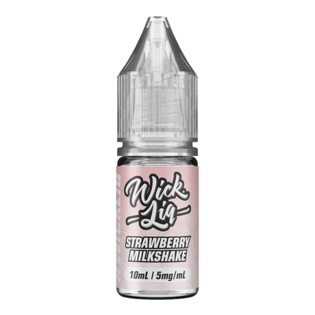 10ml Eliquids Strawberry Milkshake / 5MG WICK LIQ Bar Juice Salts