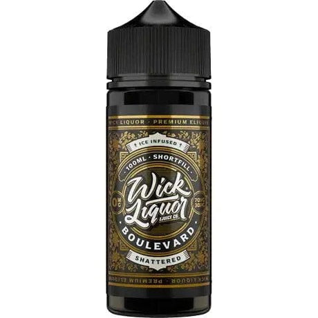 Shortfill Eliquids Boulevard Shattered Wick Liquor 100ml Shortfill E-Liquids | 7 Flavours
