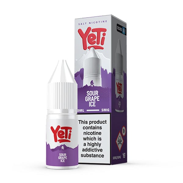 10ml Eliquids 5MG Sour Grape Ice Nic Salt By Yeti Summit
