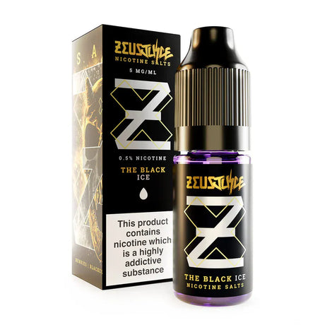 10ml Eliquids 5MG The Black Ice Nic Salt By Zeus
