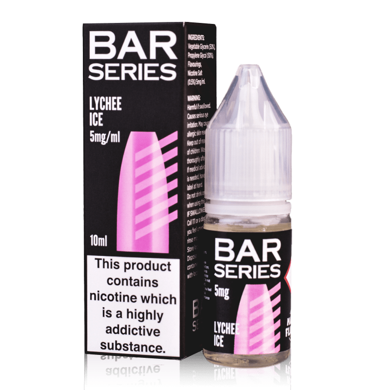 Bar Series Nic Salts Lychee Ice / 5mg Bar Series Nic Salt E-Liquids