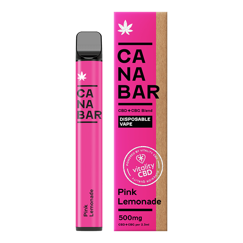 Disposable Vape Sticks Pink Lemonade Canabar CBD Disposable Vape