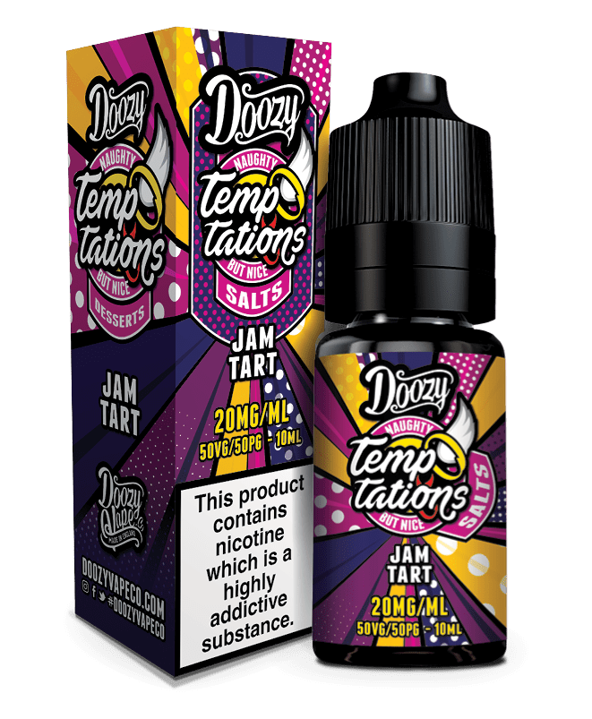 Doozy Vape Co Nic Salts Jam Tart / 10mg Doozy Temptations Nic Salts | 5 Flavours