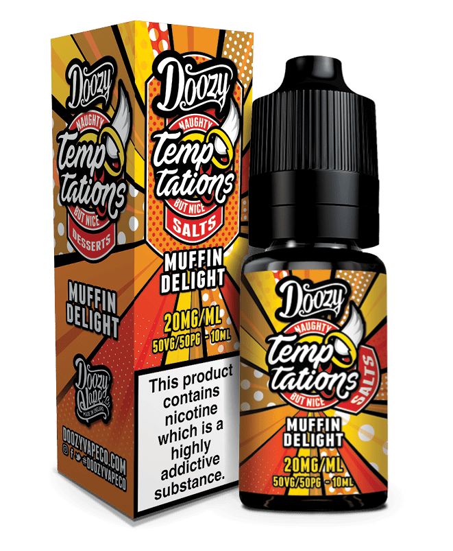 doozy vape caramel tobacco nic salt Doozy Temptations Nic Salts