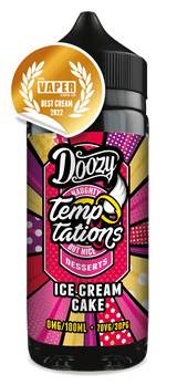 Doozy Vape Co Shortfill Eliquids Ice Cream Cake Doozy Temptations 100ml Shortfill | 5 Flavours