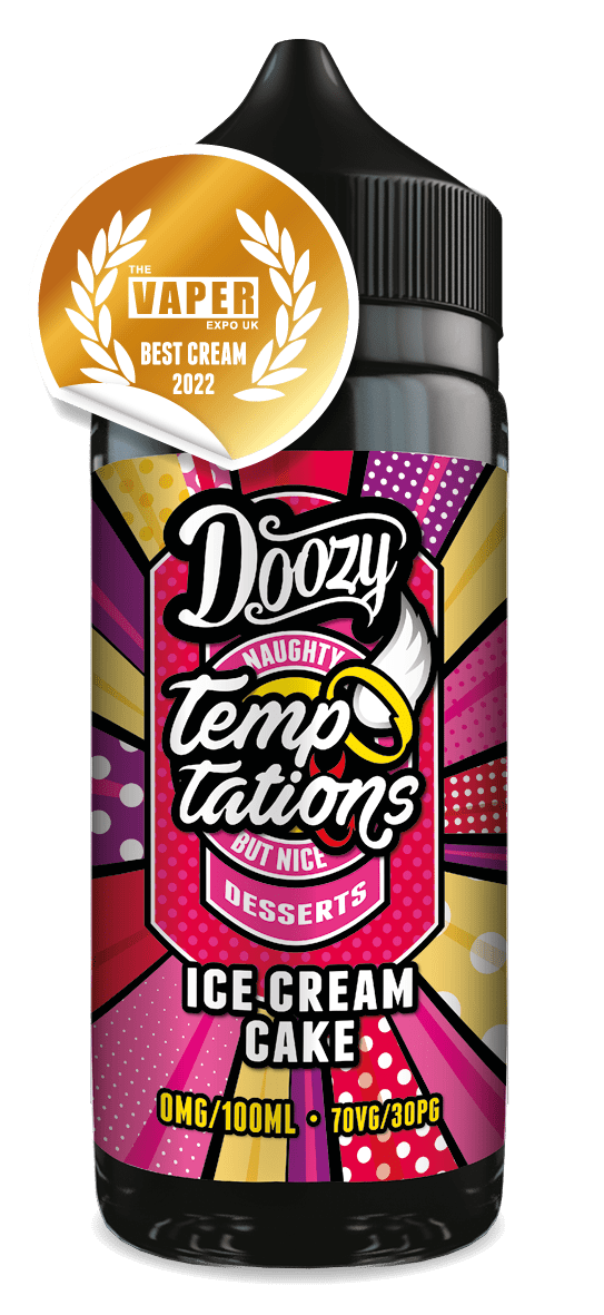 Doozy Vape Co Shortfill Eliquids Ice Cream Cake Doozy Temptations 100ml Shortfill | 5 Flavours