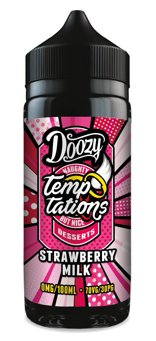 Doozy Vape Co Shortfill Eliquids Strawberry Milk Doozy Temptations 100ml Shortfill | 5 Flavours