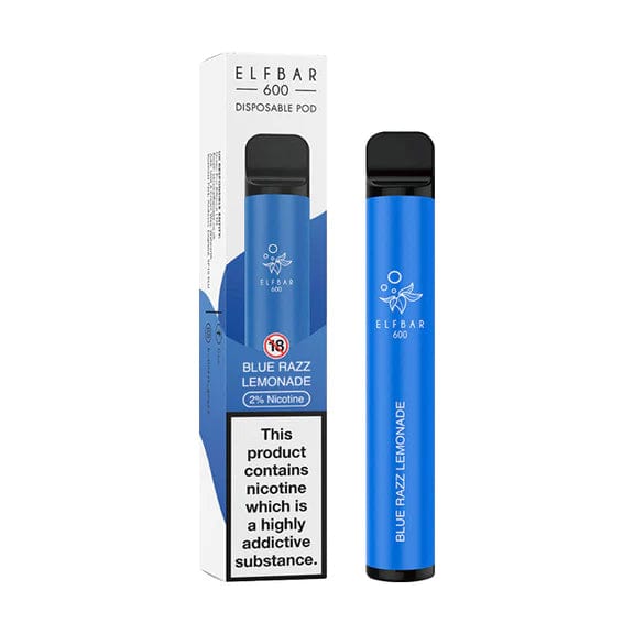 Disposable Vape Sticks Blue Razz Lemonade / 20mg Elf Bar 600 Disposable Vape
