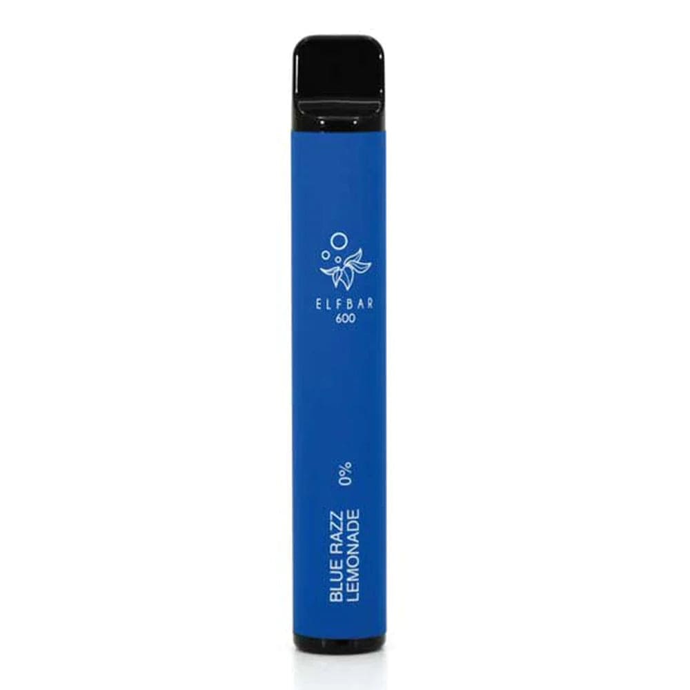 Disposable Vape Sticks Blue Razz Lemonade Elf Bar 600 Nicotine-Free Disposable Vapes