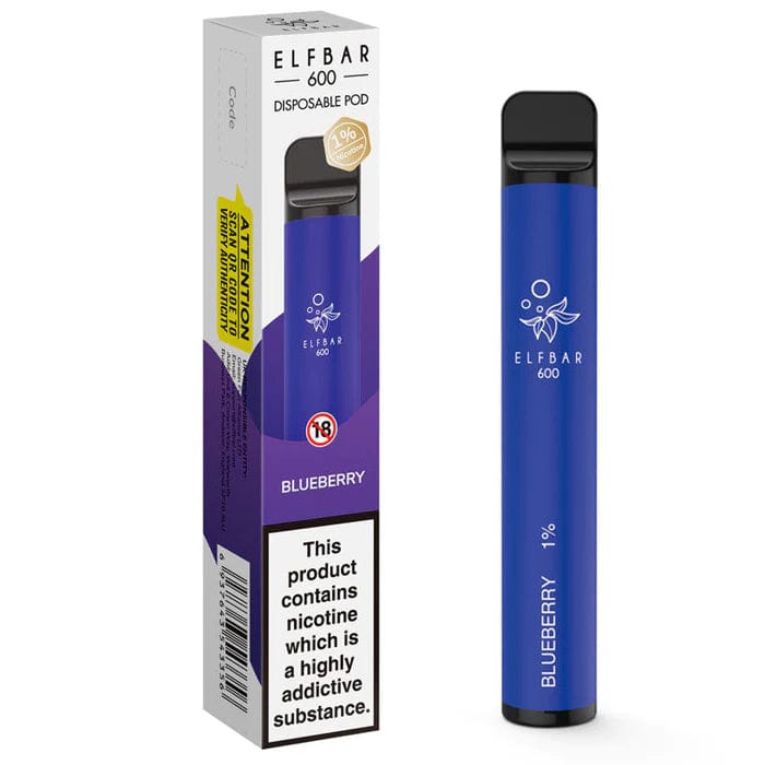 Disposable Vape Sticks Blueberry / 10mg Elf Bar 600 Disposable Vape