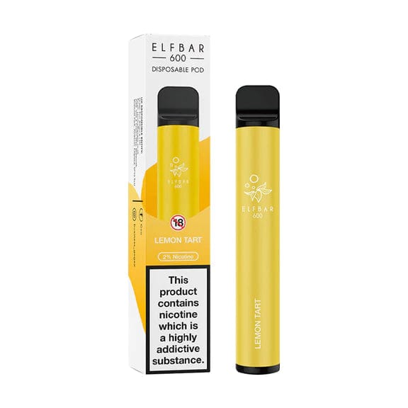 Disposable Vape Sticks Lemon Tart / 20mg Elf Bar 600 Disposable Vape