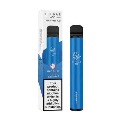 Disposable Vape Sticks Mad Blue / 20mg Elf Bar 600 Disposable Vape
