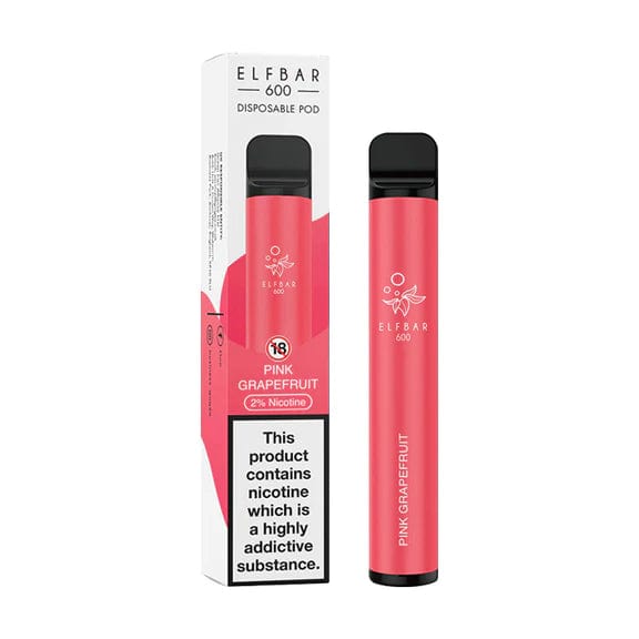 Disposable Vape Sticks Pink Grapefruit / 20mg Elf Bar 600 Disposable Vape
