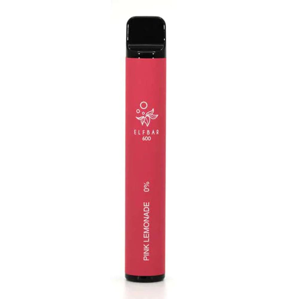 Disposable Vape Sticks Pink Lemonade Elf Bar 600 Nicotine-Free Disposable Vapes