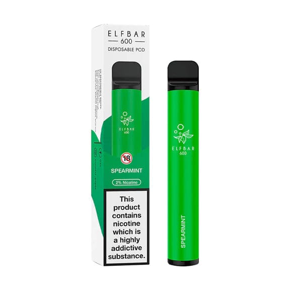 Disposable Vape Sticks Spearmint / 20mg Elf Bar 600 Disposable Vape