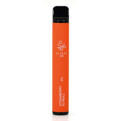 Disposable Vape Sticks Strawberry Energy Elf Bar 600 Nicotine-Free Disposable Vapes