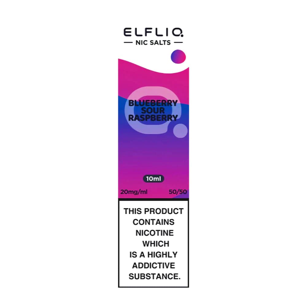Elf Bar UK Nic Salts Blueberry Sour Raspberry / 20mg ELFBAR ELFLIQ Nic Salt E-Liquids