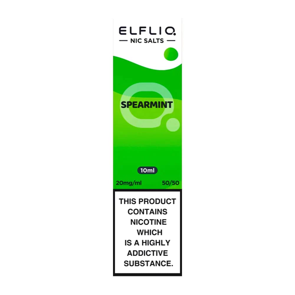 Elf Bar UK Nic Salts Spearmint / 20mg ELFBAR ELFLIQ Nic Salt E-Liquids