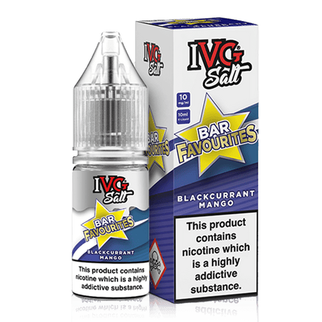 IVG E-Liquids Nic Salts Blackcurrant Mango / 10mg IVG Bar Favourites Nicotine Salts