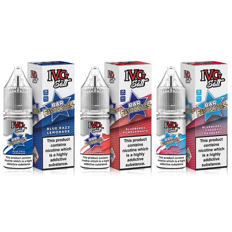 IVG E-Liquids Nic Salts IVG Bar Favourites Nicotine Salts