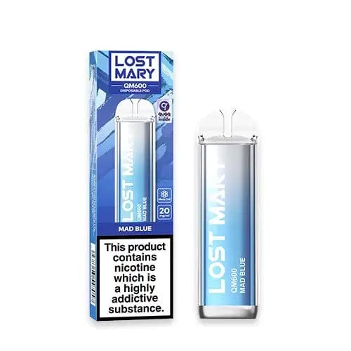 Lost Mary Disposable Vape Sticks Mad Blue Lost Mary QM600 Disposable Vape Kit