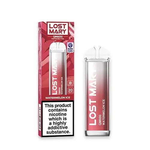 Lost Mary Disposable Vape Sticks Watermelon Ice Lost Mary QM600 Disposable Vape Kit