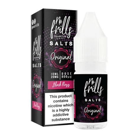 Nic Salts Black Razz / 20mg No Frills Original Nic Salt E-Liquid